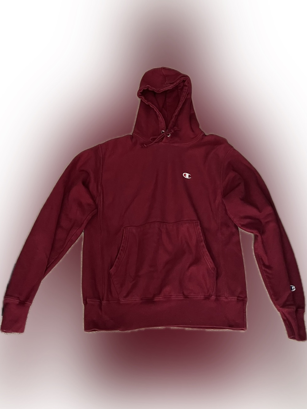 Reverse Weave Small C Hooded Sweatshirt